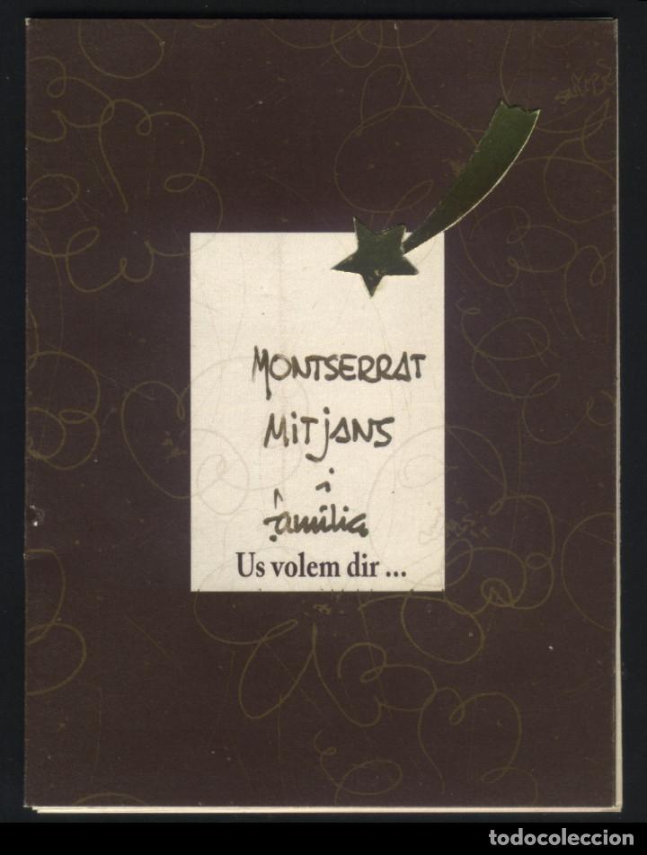 Postkarten: A-4159- FELICITACI&Oacute;N DE NAVIDAD PERSONALIZADA CON CUATRO HOJAS TROQUELADAS DEPLEGABLES.