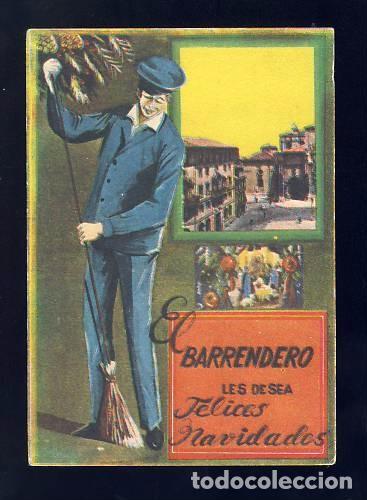 Postales: Felicitacion navide&ntilde;a de oficios: EL BARRENDERO - Foto 1
