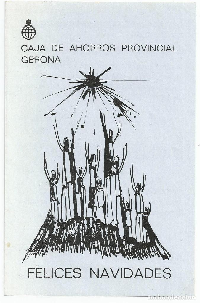 Postcards: FELICITACION NAVIDAD *CAJA DE AHORROS PROVINCIAL DE GERONA* A&Ntilde;O 1971 - CON ENTREGA BOLETOS SORTEO