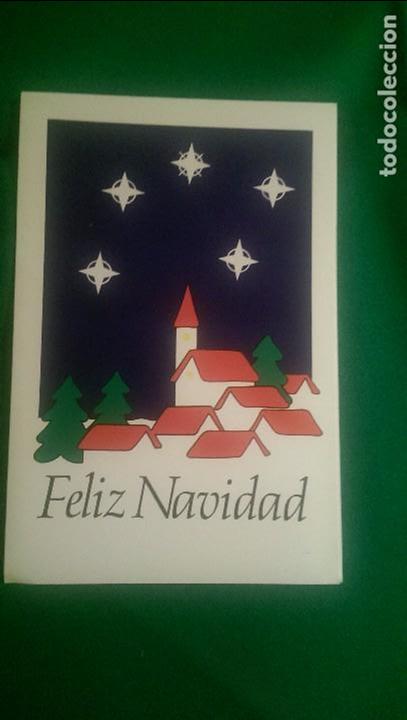 Postales: POSTAL NAVIDE&Ntilde;A &laquo;PUEBLO CON ESTRELLAS&raquo; A&Ntilde;O 1994 DOBLE. 11,5 X 17,5 CMS. MECANOGRAFIADA