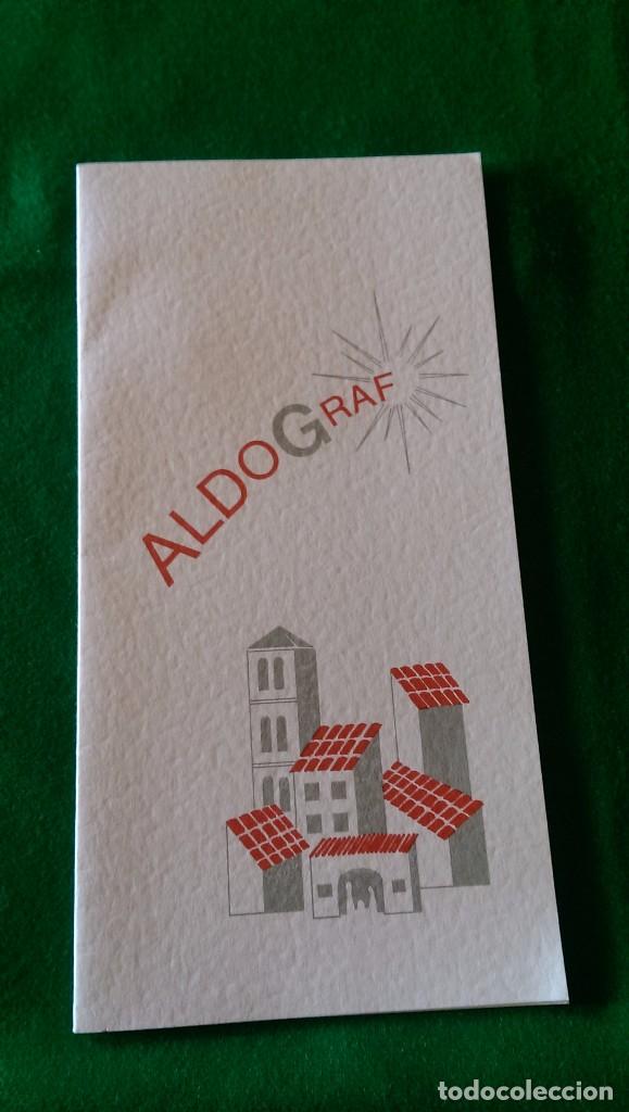 Postcards: POSTAL NAVIDE&Ntilde;A &laquo;PUBLICIDAD ALDOGRAF&raquo; DOBLE. 10,5 X 21 CMS. MECANOGRAFIADA