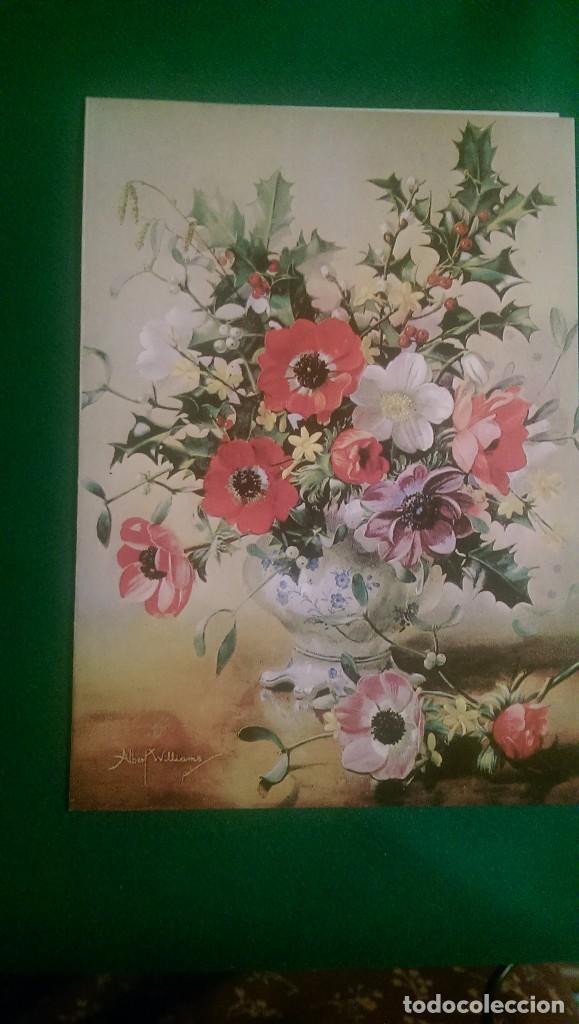 Postcards: POSTAL NAVIDE&Ntilde;A &laquo;JARR&Oacute;N CON FLORES&raquo; 11 X 15 CMS. SIN ESCRIBIR