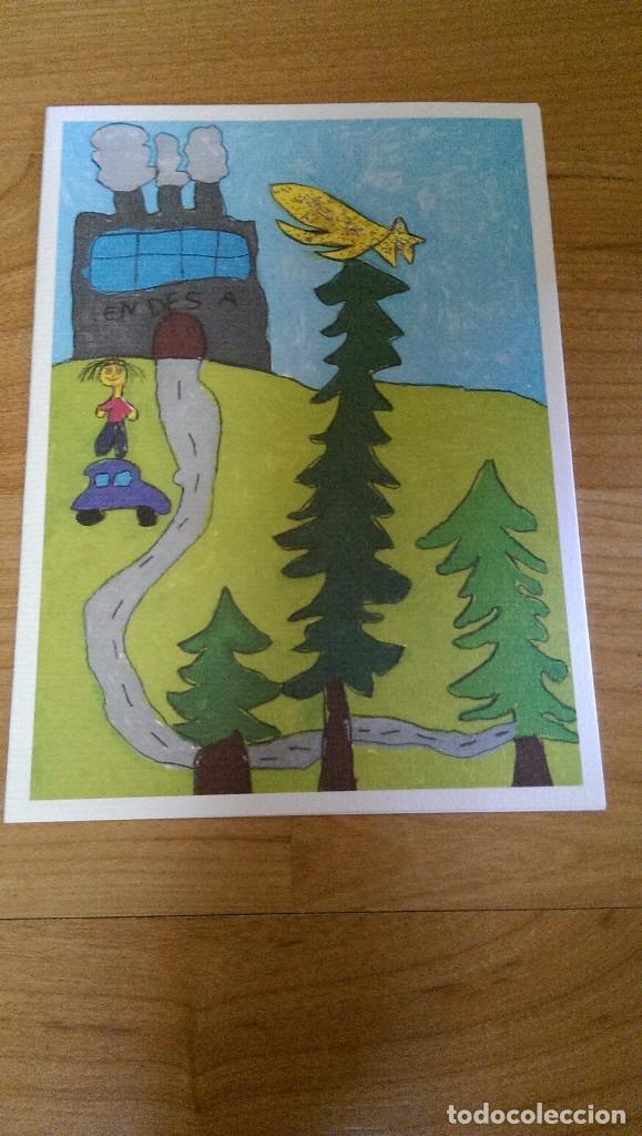 Postales: POSTAL NAVIDE&Ntilde;A ENDESA CONCURSO PINTO LA NAVIDAD 2003 JULIA GARC&Iacute;A ALCARAZ 5 A&Ntilde;OS