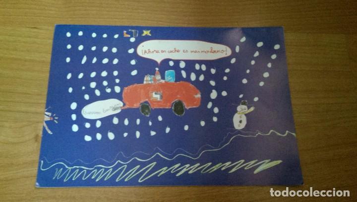 Postcards: POSTAL NAVIDE&Ntilde;A LEASE PLAN &laquo;COCHE CON REGALOS Y MU&Ntilde;ECO DE NIEVE&raquo;