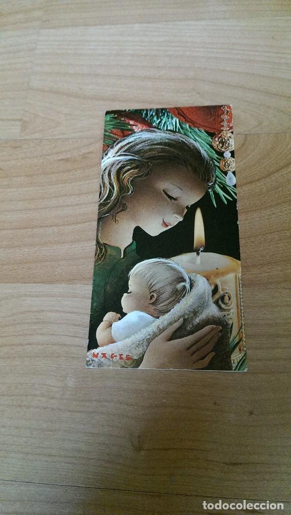 Postales: POSTAL NAVIDE&Ntilde;A &laquo;MUJER CON NI&Ntilde;O Y VELA&raquo;. A&Ntilde;OS 70. SERIE 1267/41 C