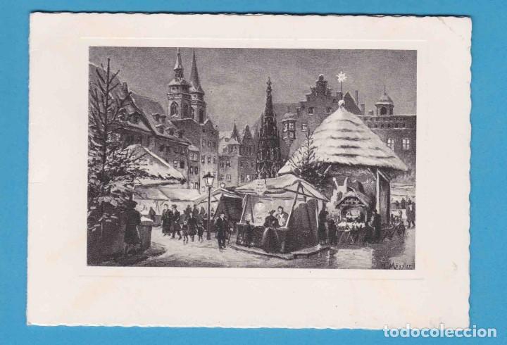 Postais: N&Uuml;RNBERG CHRISTIKINDLESMARKET. NR. 34. ALEMANIA. FELICITACI&Oacute;N NAVIDE&Ntilde;A. 1965