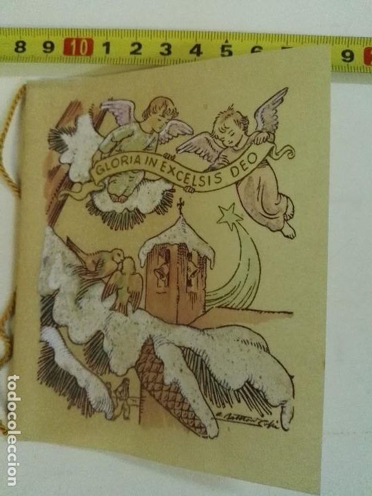 Postais: Tarjeta de felicitaci&oacute;n de navidad, escrita en 1962.