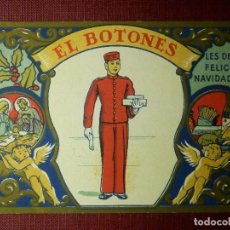 Postales: MUY ANTIGUA FELICITACIÓN NAVIDEÑA - EL BOTONES LES DESEA FELICES NAVIDADES - BARCELONA - AÑOS 50