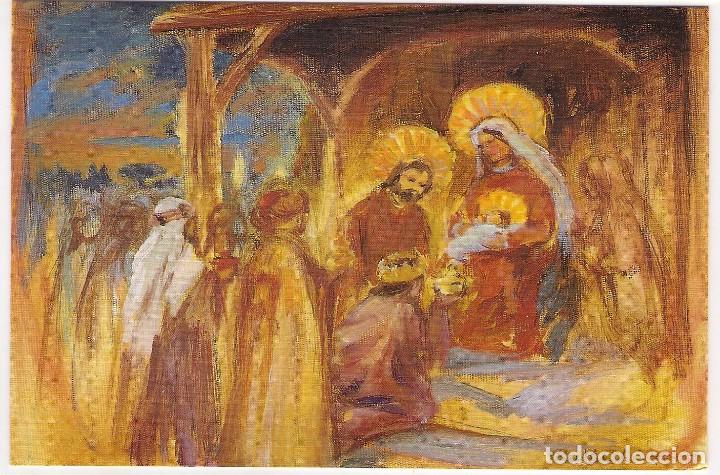 Postais: -68248 POSTAL PINTURA NAVIDAD, ADORACION DE LOS MAGOS, DE RUTH CHRISTENSEN
