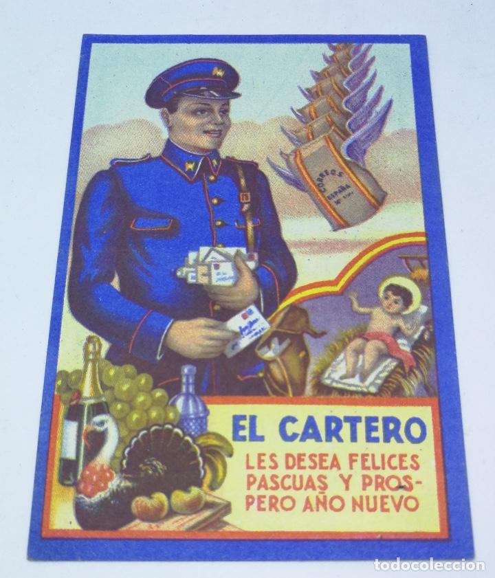 Postcards: FELICITACI&Oacute;N DE NAVIDAD - HERALDO DE LA NACI&Oacute;N - CORREOS - EL CARTERO LES DESEA FELICES PASCUAS
