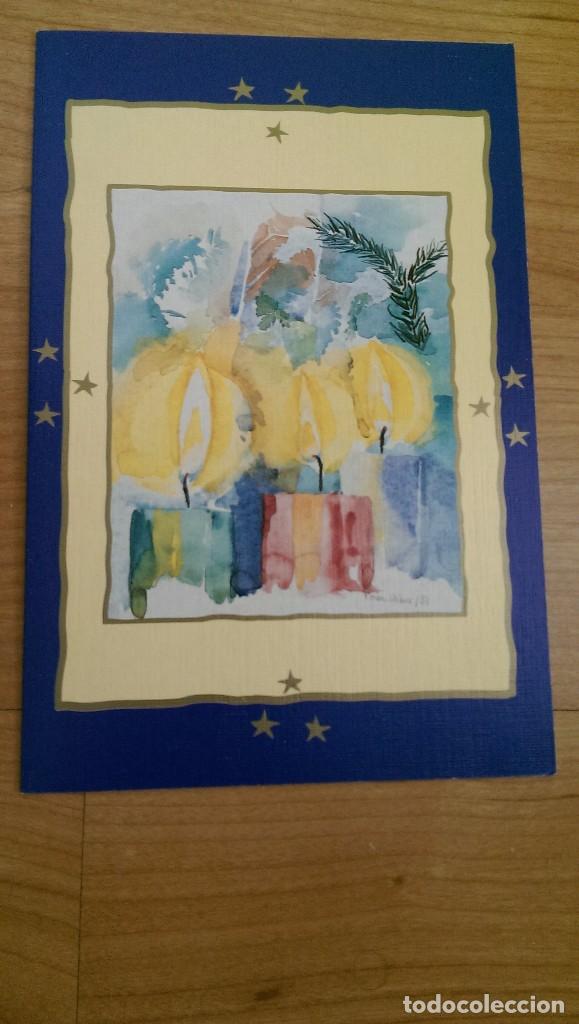 Postales: POSTAL NAVIDE&Ntilde;A &laquo;VELAS DE NAVIDAD&raquo; - Foto 1