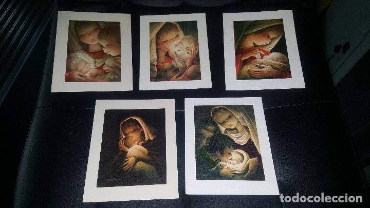 Cartoline: 5 felicitaciones navide&ntilde;as ilustradas por ferrandiz, 13,5 x 10,5 cm.
