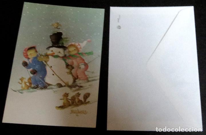 Postales: POSTAL NAVIDAD ILUSTRADA POR FERR&Aacute;NDIZ SUBI REF. 2087-1 A&Ntilde;O 1988 D&Iacute;PTICO