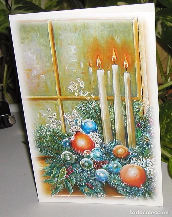Cartes Postales: TARJETA POSTAL O FELICITACI&Oacute;N DE NAVIDAD EN D&Iacute;PTICO ARTIS MUTI SIN USAR E 811 ORNAMENTACI&Oacute;N NAVIDE&Ntilde;