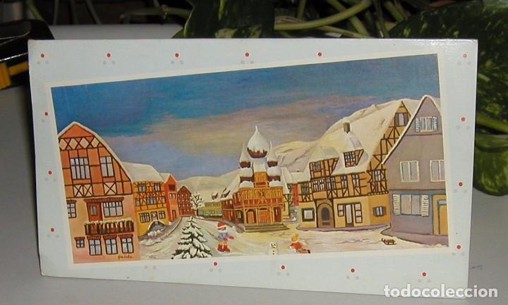 Cartes Postales: TARJETA POSTAL FELICITACI&Oacute;N NAVIDAD N&ordm; 130152 A&Ntilde;O 1985 PAISAJE SIN CIRCULAR ARTIS MUTI