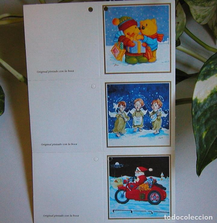Postais: LOTE DE 3 MINI TARJETAS DE NAVIDAD ARTIS MUTI SIN USAR Y EN MUY BUEN ESTADO D&Eacute;CADA 80