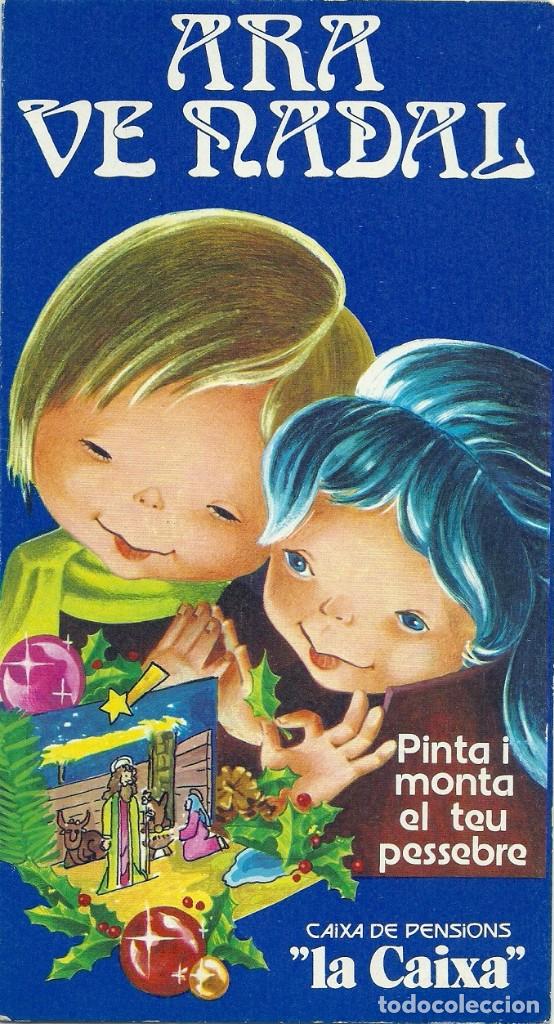 Postkarten: 0899H - PINTA I MONTA EL TEU PESSEBRE- PARA RECORTAR Y MONTAR 22,5X13,3 CM - CEDAG S.A. - LA CAIXA