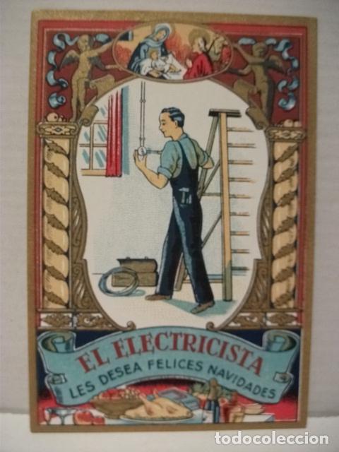 Postkarten: TAARJETA DE FELICITACION EL ELECTRICISTA A&Ntilde;OS 60