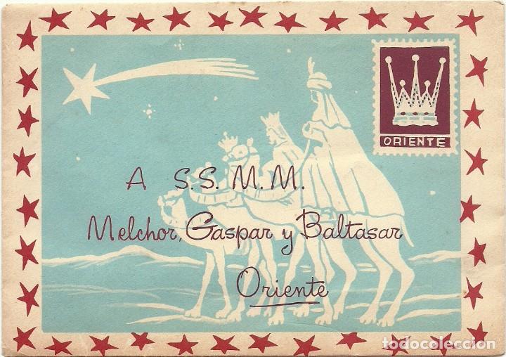Postais: 0672L - ANTIGUO SOBRE S.S.M.M REYES DE ORIENTE 16,2X11,5 CM- EDICIONES ANCORA S.710.4