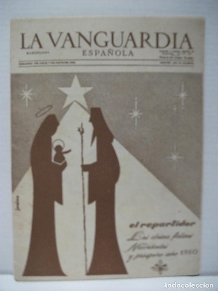 Postkarten: PEQUE&Ntilde;O DIARIO DE LA VANGUARDIA FELICITACION DE PASCUAS A&Ntilde;O 1960