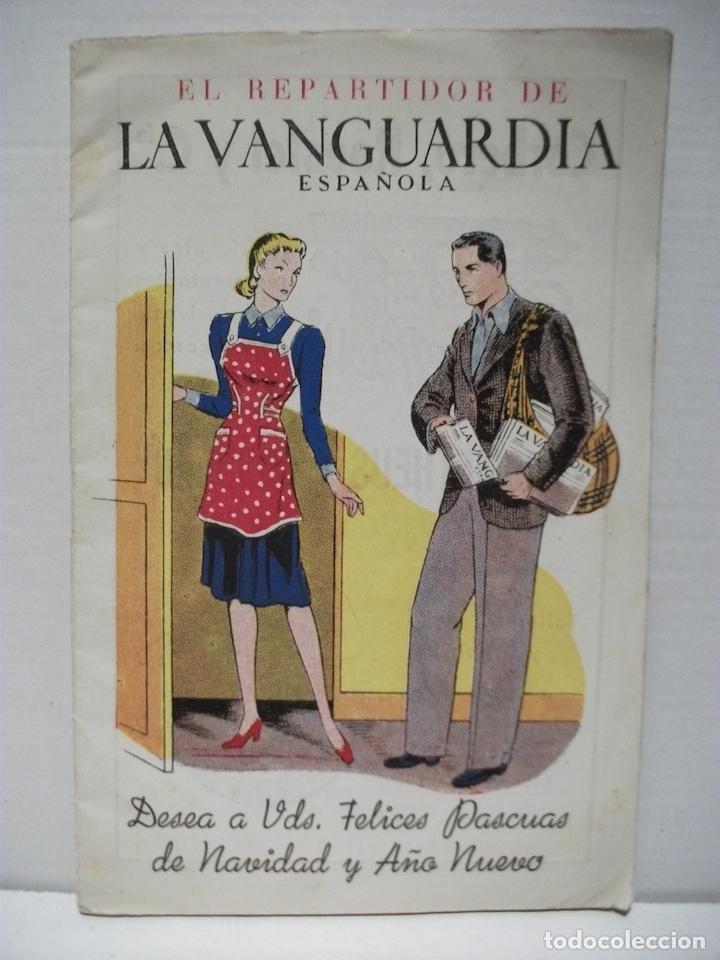 Postkarten: PEQUE&Ntilde;O DIARIO DE LA VANGUARDIA ESPA&Ntilde;OLA FELICITACION DE PASCUAS A&Ntilde;O 1945