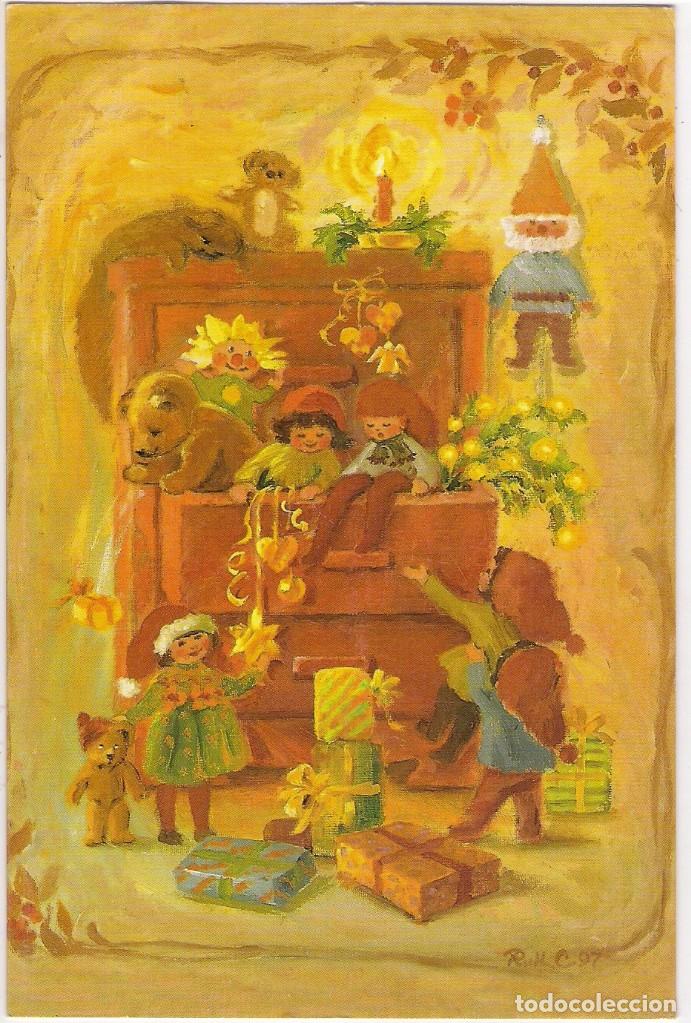Postales: -69549 POSTAL DIBUJO NAVIDAD, REGALOS DE NAVIDAD, NI&Ntilde;OS, DE RUTH CHRISTENSON