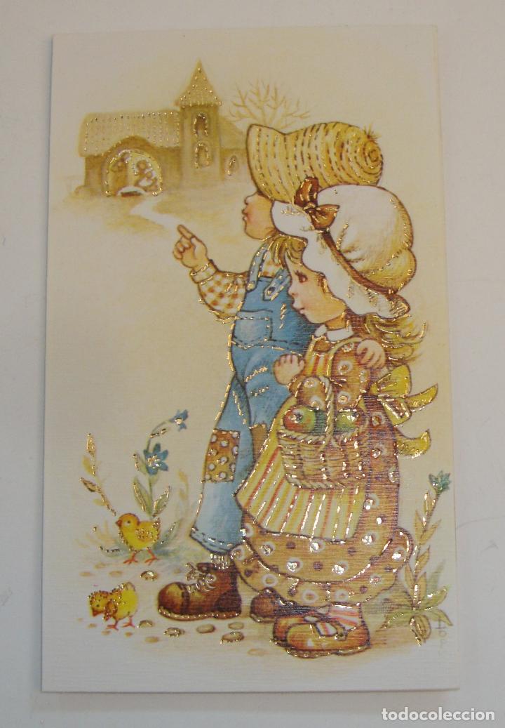 Postales: (ALB-TC-14) TARJETA FELICITACION NAVIDAD NUEVA DIPTICO DIBUJOS LOPEZ