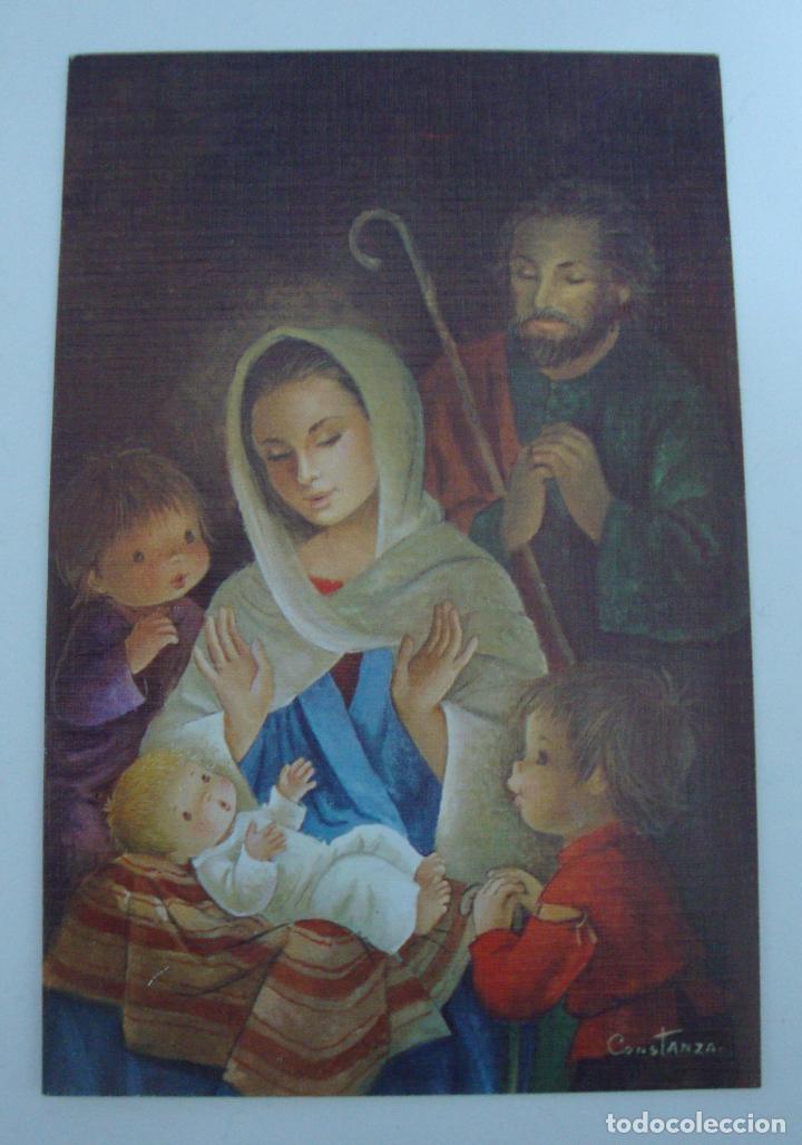 Postales: (ALB-TC-18) TARJETA NAVIDAD DOBLE ESCRITA CONSTANZA