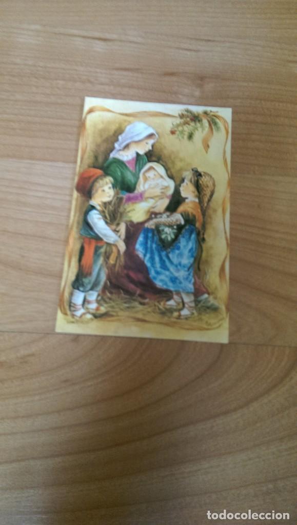 Postales: ANTIGUA POSTAL NAVIDE&Ntilde;A &laquo;VIRGEN CON NI&Ntilde;O JES&Uacute;S Y NI&Ntilde;OS CON TRAJE T&Iacute;PICO&raquo; SERIE 5396/1