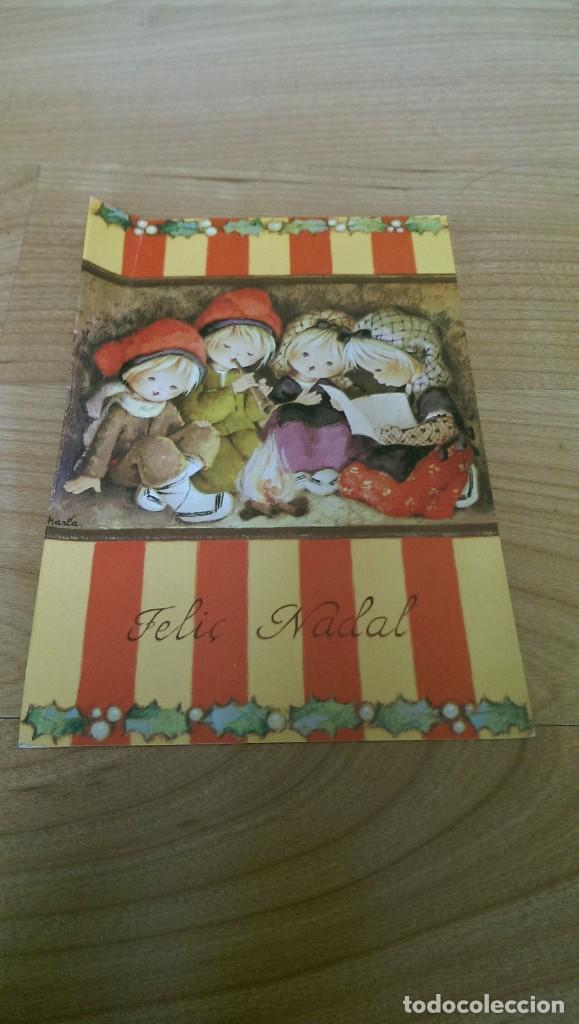 Postais: ANTIGUA POSTAL NAVIDE&Ntilde;A &laquo;PASTORCILLOS CATALANES SOBRE BANDERA.&raquo;