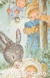 Postais: POSTAL FELICITACION NAVIDAD - CHRISTMAS -ED. C Y Z - N&ordm; 875/118D - 7 cm.x 10,5 cm MINI TARJETA NUEVA