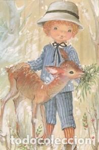 Postais: POSTAL FELICITACION NAVIDAD - CHRISTMAS -ED. C Y Z - N&ordm; 587/118D - 7 cm.x 10,5 cm MINI TARJETA NUEVA