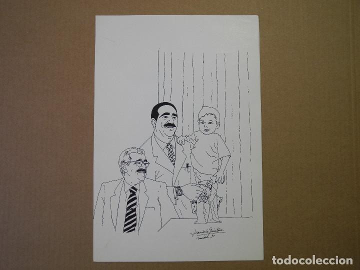 Postais: Feliz Navidad 1998. Doctores Abarca. Ilustraci&oacute;n Juan de la Quintana. 1997. D&iacute;ptico