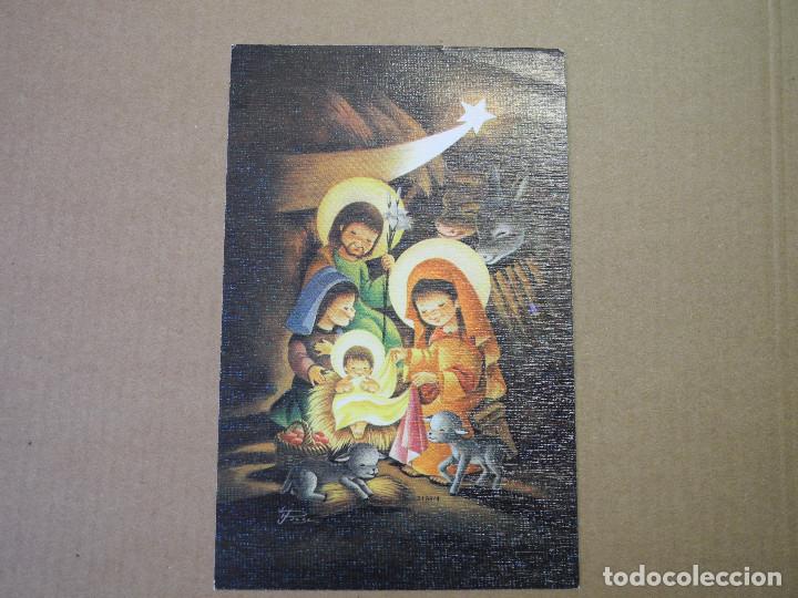 Postcards: Feliz Naviada. Nacimiento. Escrita.