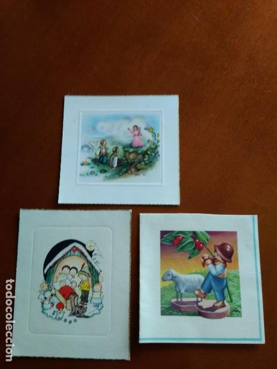 Postales: ANTIGUAS TARJETAS - POSTALES NAVIDE&Ntilde;AS - Foto 2