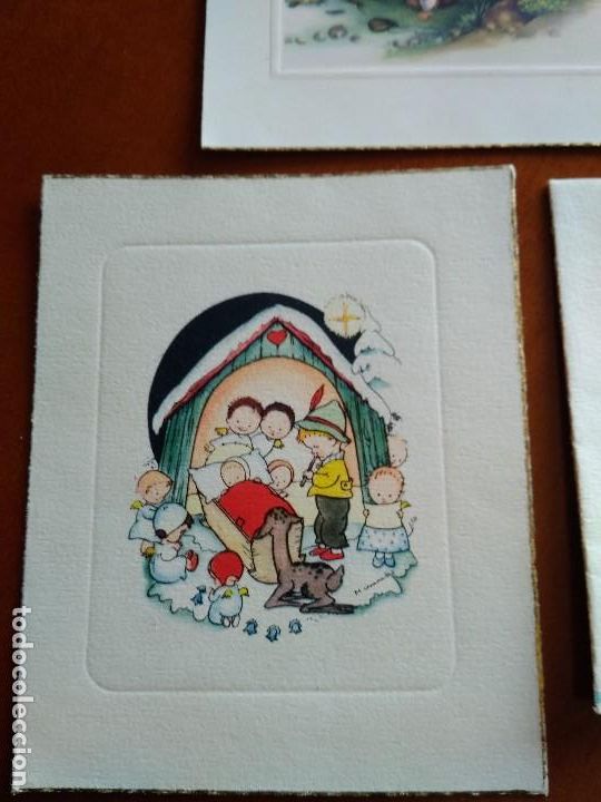 Postales: ANTIGUAS TARJETAS - POSTALES NAVIDE&Ntilde;AS - Foto 5