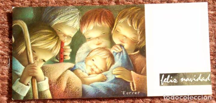 Postales: TARJETA FELICITACION DE NAVIDAD - NACIMIENTO - BELEN - ILUSTRACION FERRER