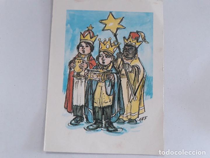 Postales: Reyes magos 1967 postal doble - Foto 1