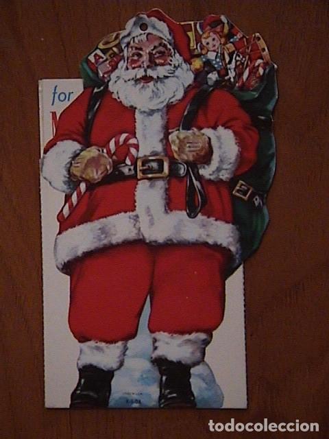 Postales: Papa Noel. Troquelada. desplegable. - Foto 3