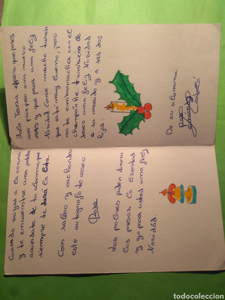 Postales: FELICITACION NAVIDE&Ntilde;A / NAVIDAD ESCRITA - Foto 2