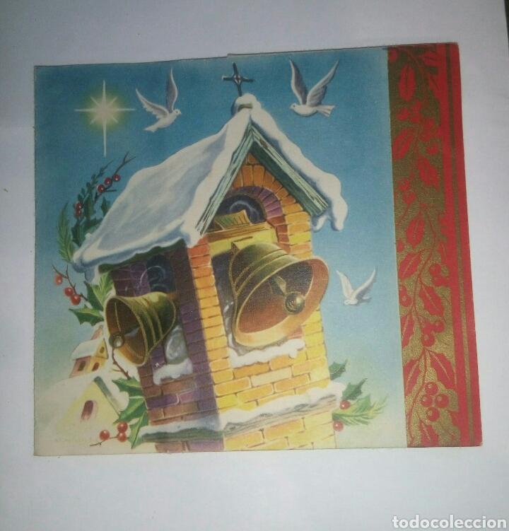 Postales: Postal navidad troquelada 1960 - Foto 1