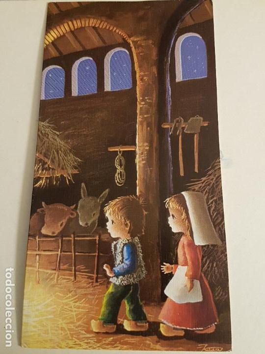Postales: FELICITACION NAVIDAD 16X8CM - Foto 1