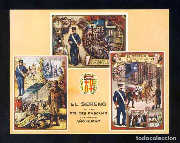 Postkarten: Felicitacion navide&ntilde;a de Oficios: EL SERENO