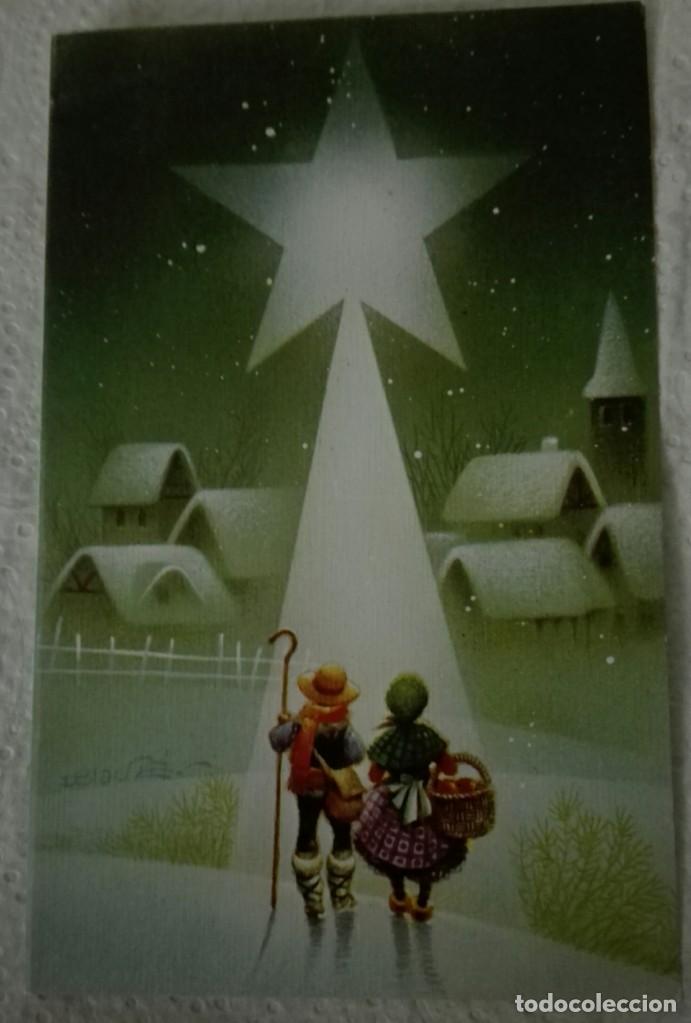 Postais: -73638 POSTAL DIBUJO NI&Ntilde;OS EN NAVIDAD, ILUSTRACION BLADE, ED. SUB 2-1388/2