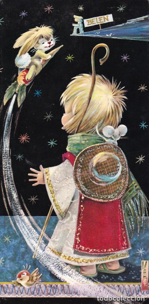Cartes Postales: Felicitaci&oacute;n de Navidad (escrita) ed. Vernet 1965 3218/23-B