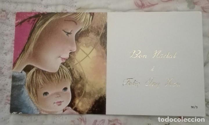 Postais: -73803 POSTAL DIBUJO NAVIDAD, VIRGEN CON EL NI&Ntilde;O,  30/3, ESCRITA