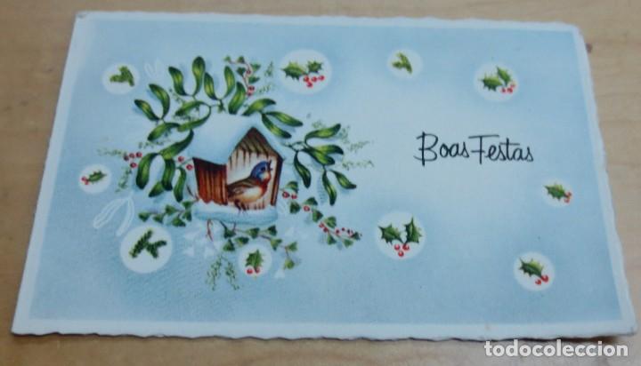 Postcards: POSTAL D&Iacute;PTICO NAVIDAD A&Ntilde;O 1962 CROMOCART SERIE CARIBE N&ordm; 4 ESCRITA 11X7 CM.