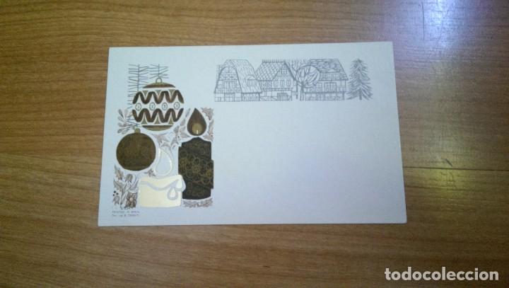 Postais: ANTIGUA POSTAL NAVIDE&Ntilde;A &laquo;CASITAS Y MOTIVOS NAVIDE&Ntilde;OS SOBRE FONDO BLANCO&raquo; SERIE S/234-1