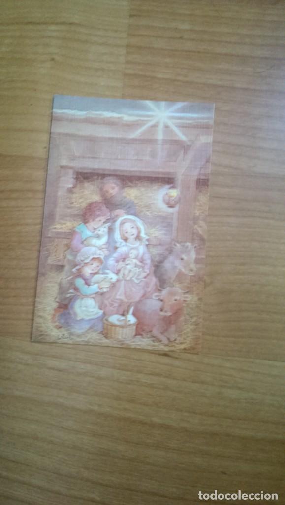 Cartes Postales: ANTIGUA POSTAL NAVIDE&Ntilde;A &laquo;ESTABLO CON SANTA FAMILIA, NI&Ntilde;OS Y CONEJITOS&raquo; SERIE 6226/1