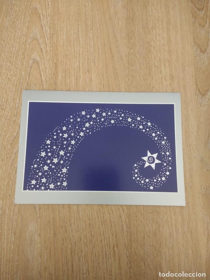 Postcards: POSTAL NAVIDE&Ntilde;A PHILIPS &laquo;ESTRELLA SOBRE FONDO AZUL&raquo;